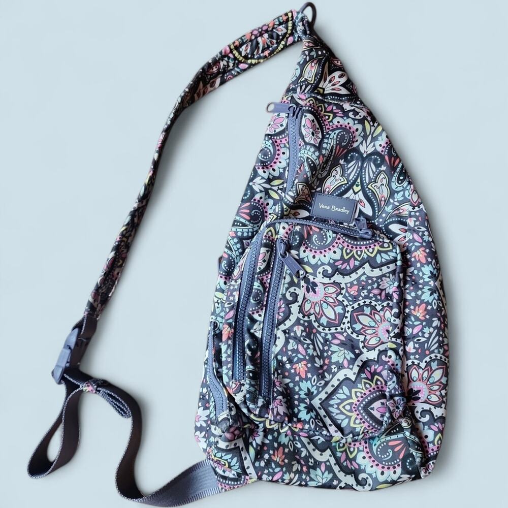 VERA BRADLEY | Women's Recycled Lighten Up Reactive Sling Backpack Bookbag